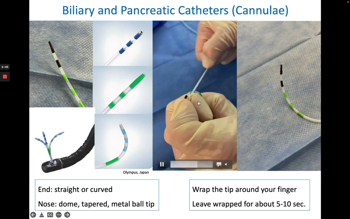 Biliary Catheter Types And The Finger-Wrap Curving Technique For Ercp Cannulation