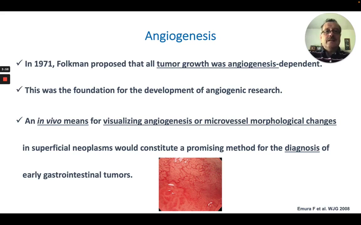 Angiogenesis Slide Citing Folkman 1971: Tumor Growth Is Angiogenesis-Dependent