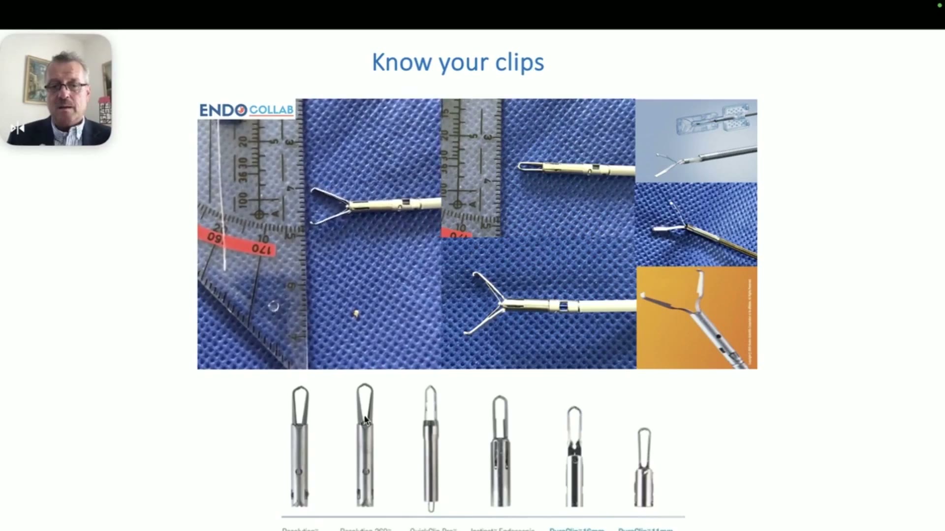 Clip Arms And Stems Laid Out Before Choosing One For Papillary Bleeding